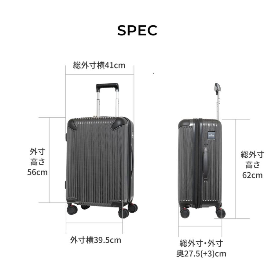SPALDING スーツケース キャリーケース Mサイズ 拡張 軽量 大 SPALDING スーツケース キャリーケース Mサイズ 拡張 軽量 大