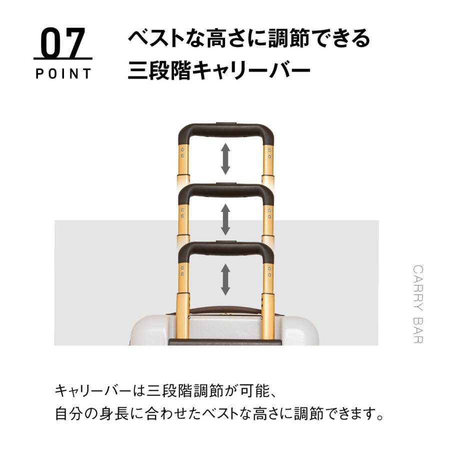 父の日 プレゼント スーツケース トラベルアース 機内持ち込み SSサイズ 1泊2日 コインロッカー キャリーケース LCC ハーフオープン ビジネス｜lojel-japan｜17