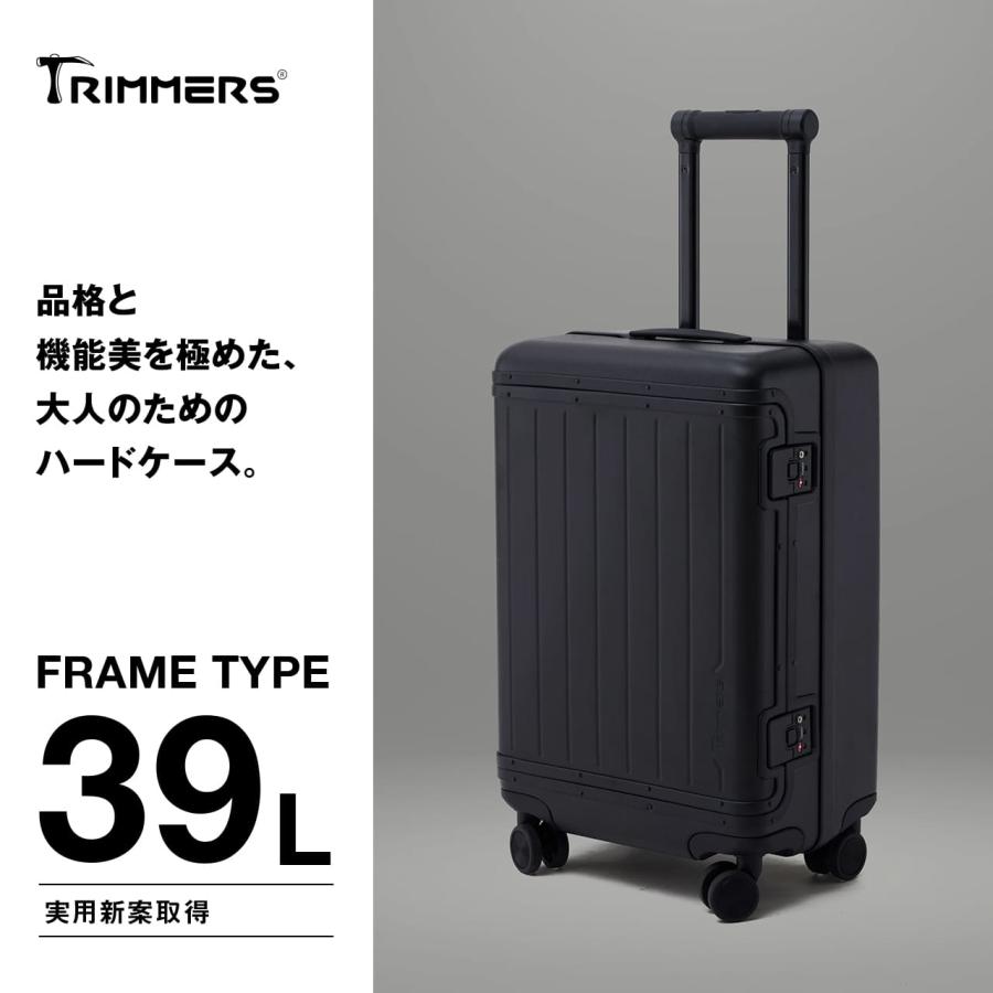 未使用 トリマーズ スーツケース キャリーケース アルミ 機内持込 ブラック TRIMMERS（トリマーズ） TRIMMERS USA トリマーズUSA TR-001 スーツ