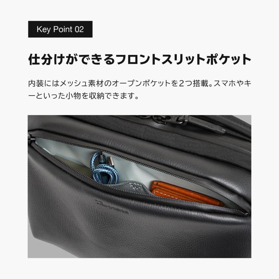 TRIMMERS USA トリマーズUSA TR-004 レザースリングバッグ ショルダー ボディバッグ Solstice Sling Bag R_7