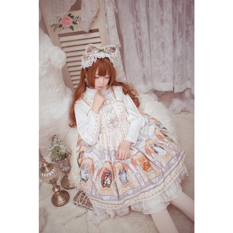 即納 現品限り】ロリータ服 ゴージャスジャンパースカート ジャンスカ 