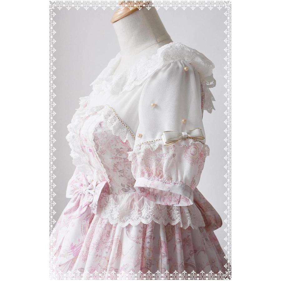 受注生産納期3ヶ月 ロリータ パフスリーブ半袖ワンピース Op ティアードカラー リボン 甘ロリ 姫ロリ Cnalb355 Luxury ラグジュアリ 通販 Yahoo ショッピング