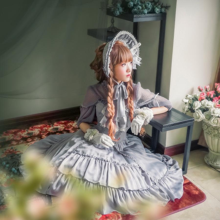 ロリータ グレー ベアトップドレス ブラウス別売り フリル リボン 淑女 甘ロリ ゴスロリ レディース ロリータファッション ロリィタ ドレス ひざ下 ミモレ丈 Cnalb441 Luxury ラグジュアリ 通販 Yahoo ショッピング