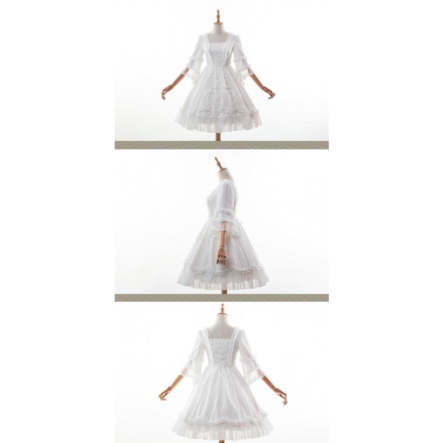 即納あり ロリータ クラシカルフリル花嫁ドレスワンピース ワンピのみ 花嫁風 姫ロリ 白ロリ Loli0732 Luxury ラグジュアリ 通販 Yahoo ショッピング