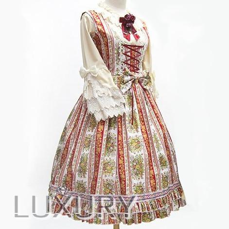 即納有り ロリータ服 Sweet Dreamer Vintage 小花柄ジャンパースカート  