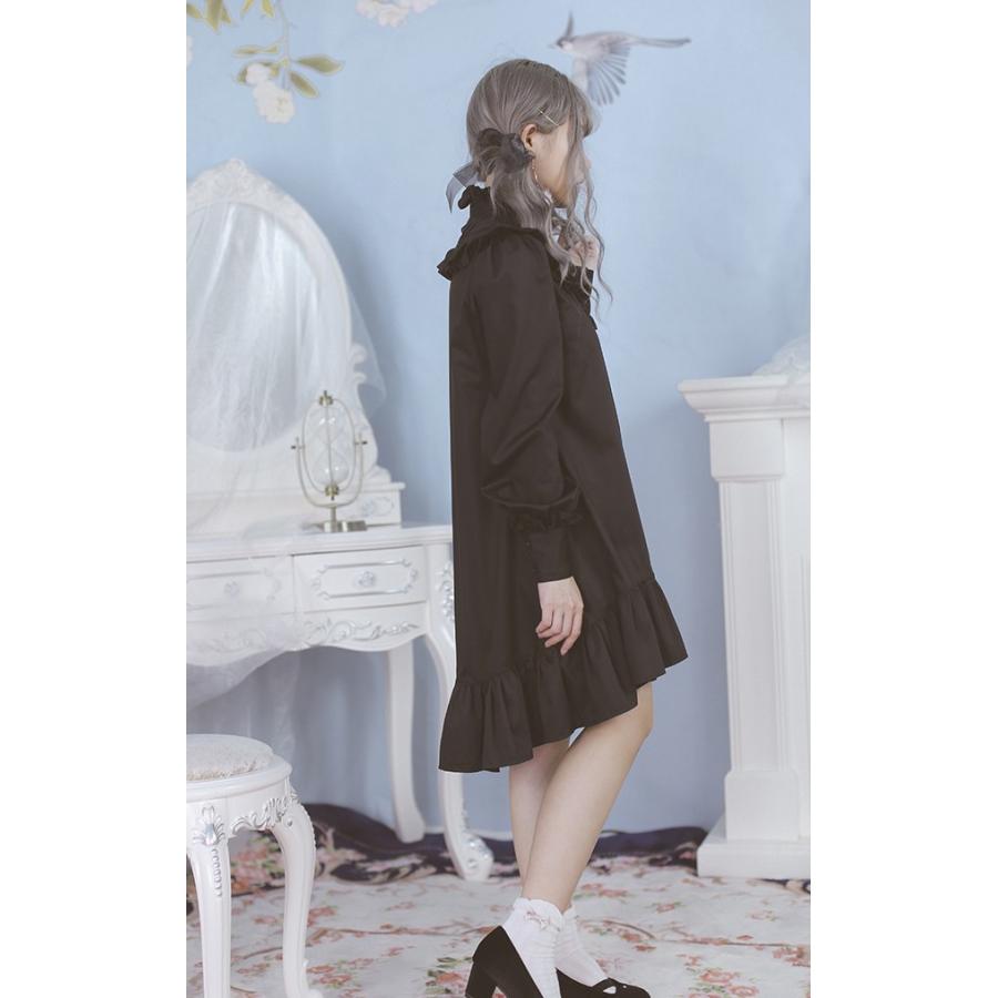フィッシュテールワンピース フリル ハイネック ワンピースのみ レディース ロリータ 白ロリ 黒ロリ ゴスロリ 春夏 長袖 Loli1141 Luxury ラグジュアリ 通販 Yahoo ショッピング