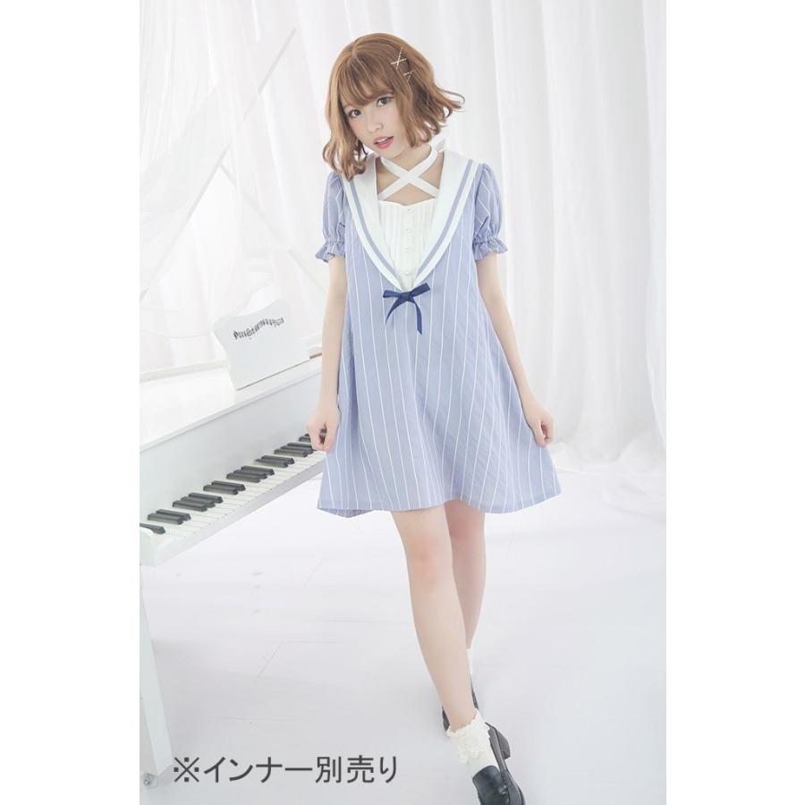マリンルック セーラーワンピース ワンピのみ インナー別売り レディース ロリータ 制服風 学生風 カジュアル 春夏 セーラー服 Loli1156 Luxury ラグジュアリ 通販 Yahoo ショッピング