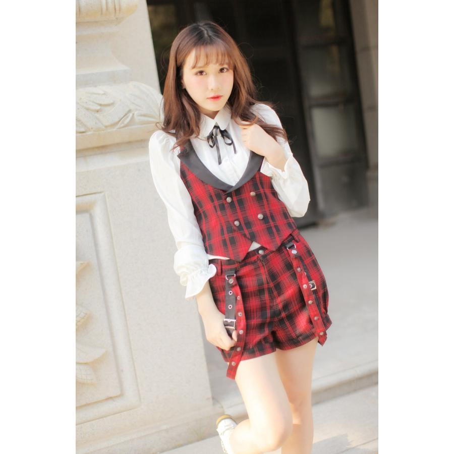 即納 現品限り】 Dolly Delly ロリータ服 チェック柄ベスト ベストのみ  