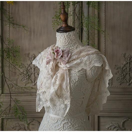 受注生産納期40日】ロリータ服 Sweet Dreamer Vintage レースケープ 