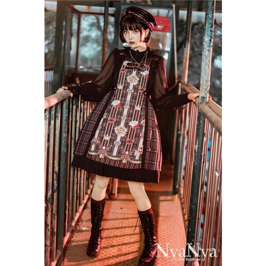 ロリータ Nyanya 魔法学校 チェック柄 ジャンパースカート ジャンスカのみ Aライン ゴスロリ クラロリ Jsk ロリィタ ロリータファッション Loli1476 Luxury ラグジュアリ 通販 Yahoo ショッピング