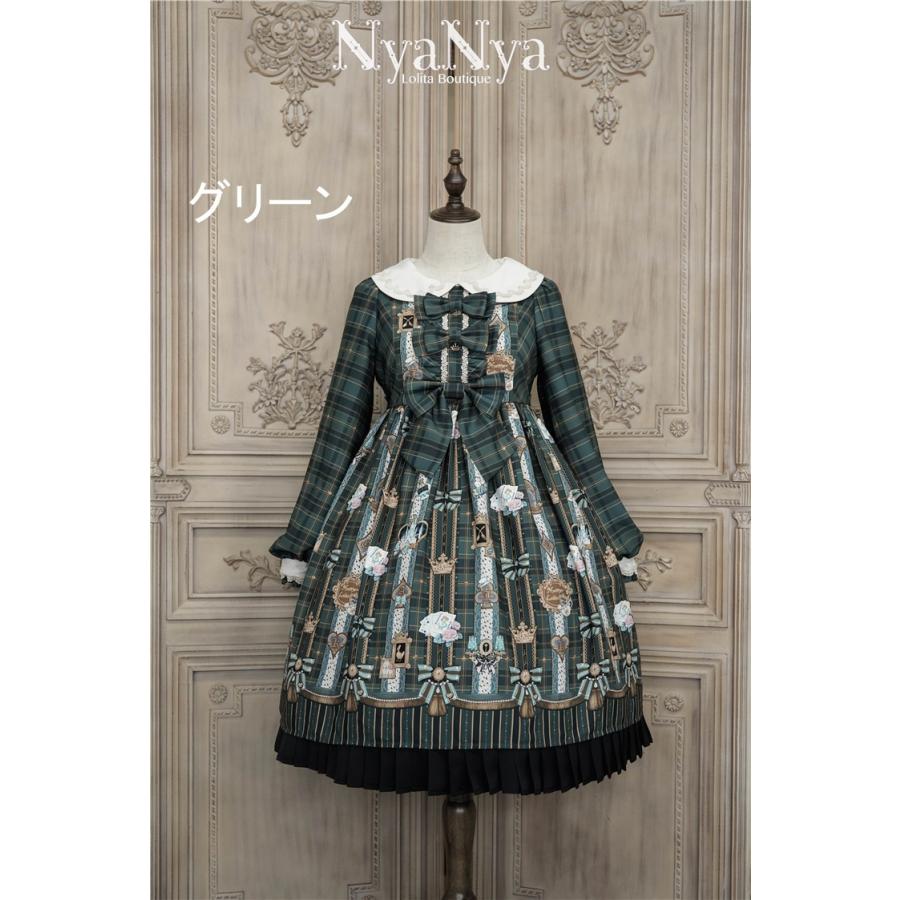 コンビニ受取対応商品 ロリータ Nyanya 魔法学校 ドールワンピース ワンピのみ 長袖 秋冬 リボン 膝丈 英国風 チェック柄 クラシカル ゴスロリ 最安値に挑戦 Zoetalentsolutions Com