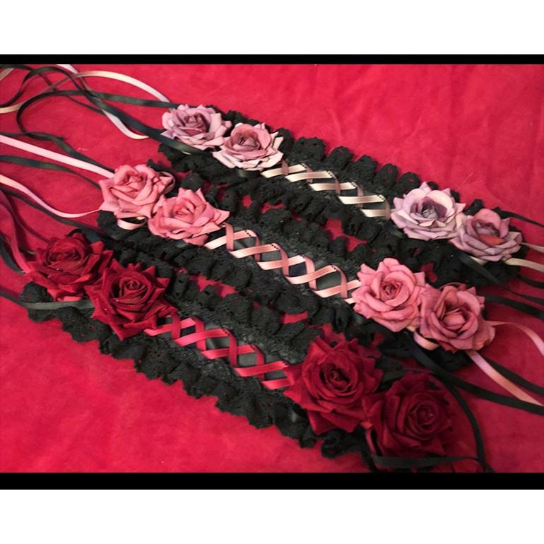 ロリータ ローズヘッドドレス バラ レース フリル ダークカラー リボン ゴシック ゴスロリ ドールスタイル Loli15 Loli15 Luxury ラグジュアリ 通販 Yahoo ショッピング