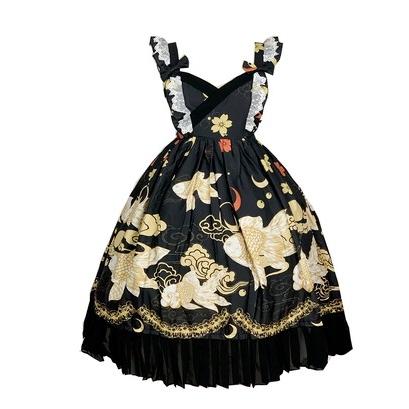 即納 現品限り】ロリータ服 ジャンスカ 3色 Diamond Honey 和ロリ 着物 