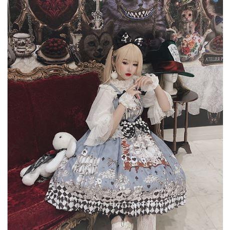 ロリータジャンスカ Diamond Honey 甘ロリ アリス コスプレ ブルー ひざ丈 春夏 フレアロリータファッション Loli68 Luxury ラグジュアリ 通販 Yahoo ショッピング