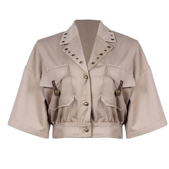 【納期1ヶ月半】ロリータ服 ロリータファッションスチームパンクジャケット アウター 半袖 ショート丈 カジュアル 春夏 ロリータファッション_1