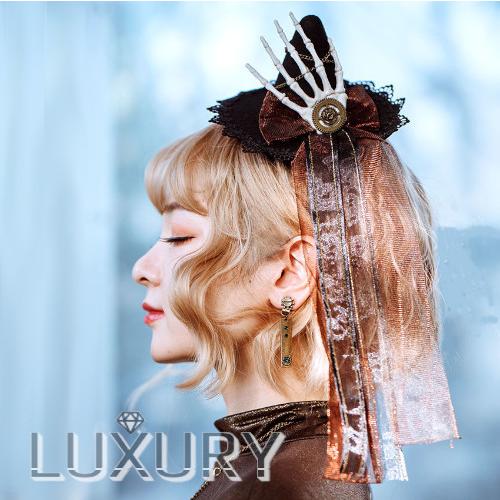 スチームパンク ヘッドドレス 骨 リボン ブラック ゴシック アクセサリ Steampunk ロリータファッション Loli29 Luxury ラグジュアリ 通販 Yahoo ショッピング