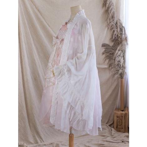 ロリータ Lolita 姫袖 フラワー カーディガン シフォン フリル レース かわいい ホワイト ふんわり フレアスリーブ ボリューム袖 羽織り ボレロ Loli2801 Luxury ラグジュアリ 通販 Yahoo ショッピング