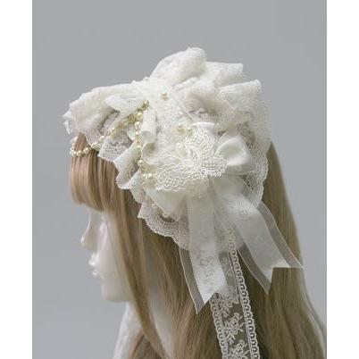 ロリータ Sweet Dreamer バタフライ ヘッドドレス ホワイト 刺しゅう レース クラシカル クラロリ 姫ロリ かわいい レーシィ 通年 春夏 おでかけ Loli2843 Luxury ラグジュアリ 通販 Yahoo ショッピング
