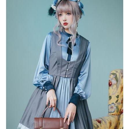 ロリータ ワンピース 3色 通年 春夏 クラシカル グリーン ブルー シャンパン リボン ロング フレア Aライン クラロリ レトロ 光沢感 大きいサイズ サイズ豊富 人 Loli2939 Luxury ラグジュアリ 通販 Yahoo ショッピング