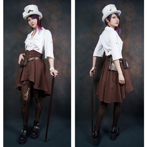 ロリータファッション Steampunk レースアップ 編み上げ スカート ゴスロリファッション ゴスロリ パンク スチームパンク 無地 パンク ミニ丈 ショート丈 Loli2968 Luxury ラグジュアリ 通販 Yahoo ショッピング