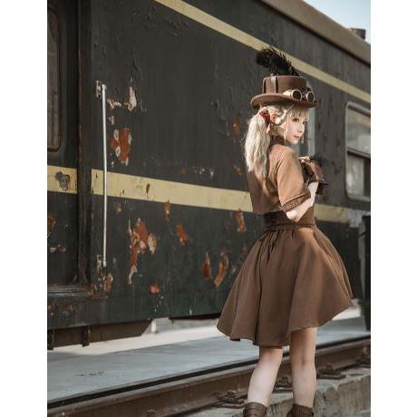 ロリータファッション Steampunk ショート丈 ボレロ ゴスロリ パンク スチームパンク Sプリント ケープ カーディガン 無地 ストライプ パンク 半 Loli2969 Luxury ラグジュアリ 通販 Yahoo ショッピング