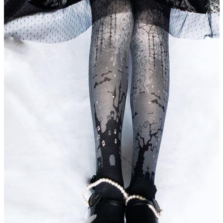 ロリータワンピース ロリータドレス ロリータファッション ゴスロリファッション ゴスロリ ゴシック タイツ 3色 プリント ゴシック かわいい ポスト投函対応 Loli3164 Luxury ラグジュアリ 通販 Yahoo ショッピング