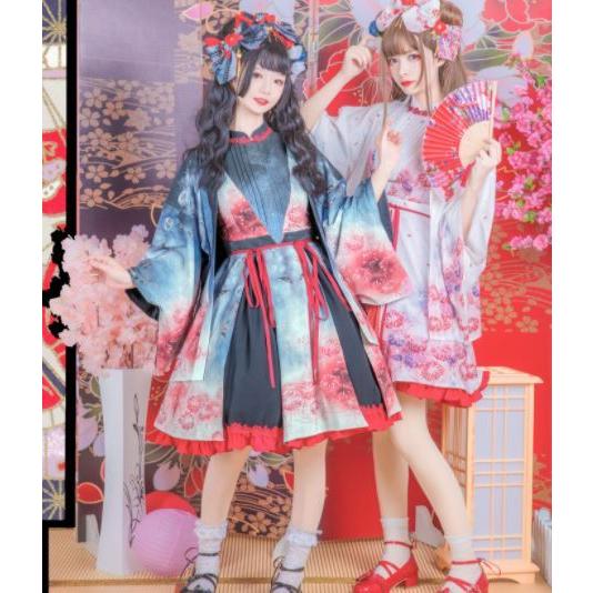 ロリータファッション ゴスロリファッション ゴスロリ 華ロリ 中華ロリ 和ロリ 和風ロリータ ジャンパースカート 2色 無地 ギャザー ひだ プリント ミニ丈 ショ Loli3198 Luxury ラグジュアリ 通販 Yahoo ショッピング
