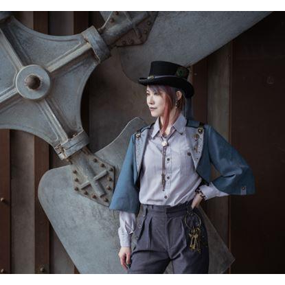 ロリータ服 ジャケット steampunk スチームパンク ネイビー ボレロ JK