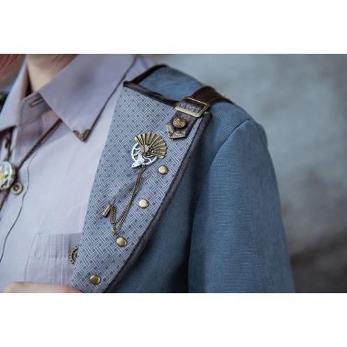 ロリータ服 ジャケット steampunk スチームパンク ネイビー ボレロ JK