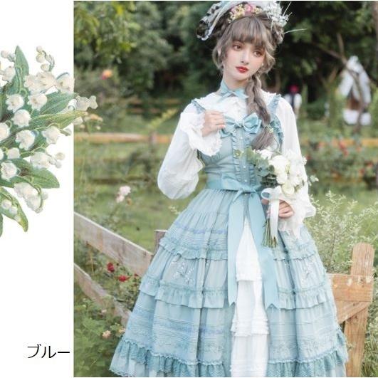 ロリータ服 ロリータファッション ジャンスカ5色 甘ロリ ガーリー