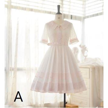 売り出し 半袖ワンピース4色 ミディアム Aライン ドレス ふんわり お呼ばれ 上品 大きいサイズ サイズ豊富