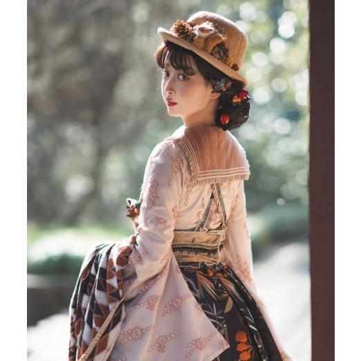 ロリータ服 ロリータファッション ブラウス 和ロリ 長袖 袖 ロリータ服 ロリータファッション ブラウス 和ロリ 長袖 袖