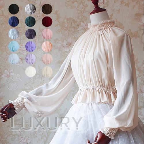 ロリータ服 ロリータファッション ブラウス 7色 通年 春夏 クラシカル