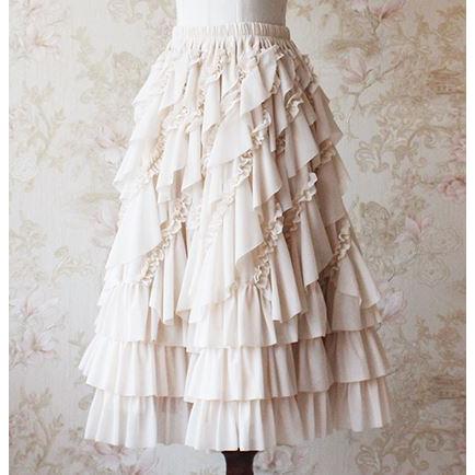 ロリータ スカート ペチコート(よく読んでください) 納期40日】甘ロリ クラロリ 森のワルツ ロリータ スカート