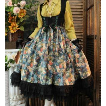 ロリータ服 ロリータファッション ジャンパースカート 春秋 秋冬