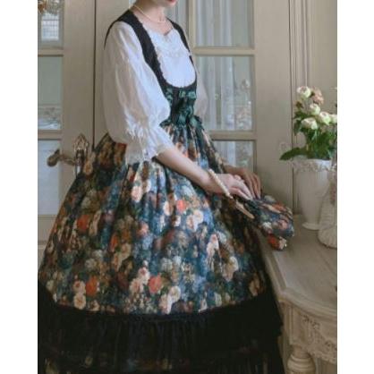 ロリータ服 ロリータファッション ジャンパースカート 春秋 秋冬