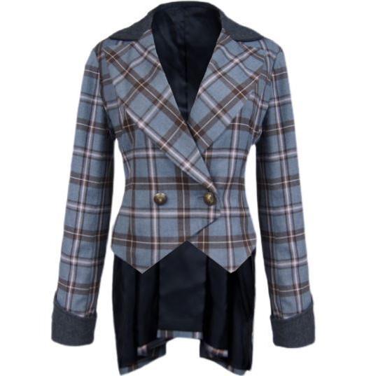 ロリータ服 ロリータファッション チェックジャケット ミディアム 春秋