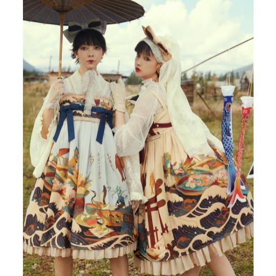 ロリータ服 ロリータファッション ジャンスカ 5色 JSK 和ロリ 通年