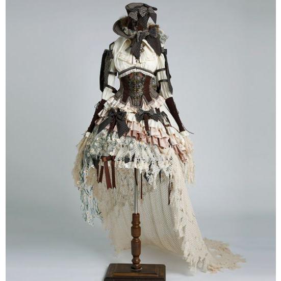 匿名！送料無料！ ロリータ服 ロリータファッション ワンピース＋コルセット＋鳥かごパニエセットアップ クラシカル パンク クラロリ フィッシュテール ドレス ティアード 【IQ1761468337】(62790円)