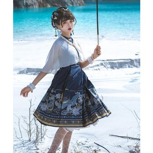 ロリータ服 ロリータファッション ムーン フラワー ワンピース 2 ロリータ服 ロリータファッション ムーン フラワー ワンピース 2