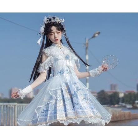 ロリータ服 ロリータファッション ムーン フラワー ワンピース ロリータ服 ロリータファッション ムーン フラワー ワンピース