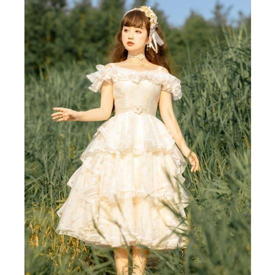 ロリータ服 ロリータファッション ドレスワンピース 春夏 オフ  