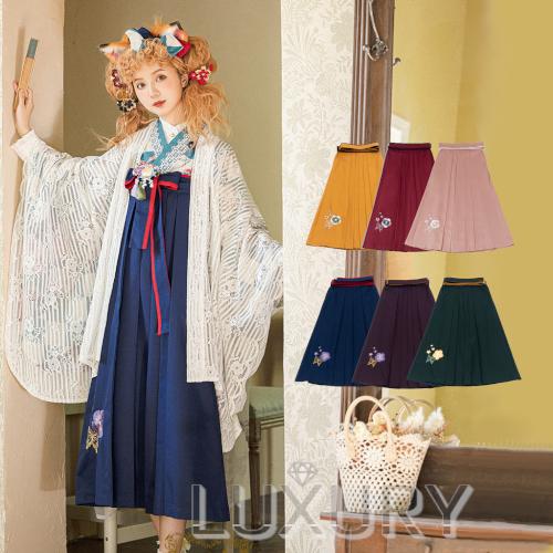 ロリータ服 ロリータファッションスカート 4色 秋冬 ロング ひざ下丈