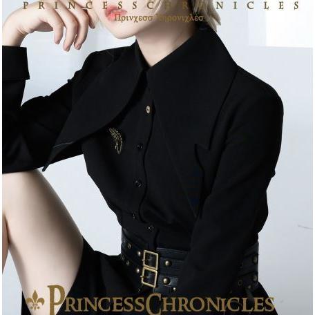 超美品の 【即納 現品限り】ロリータ服 ロリータファッションブラウス princess Chronicles トップス スチームパンク steampunk レイヤード