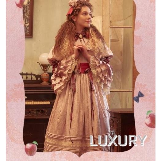 姫袖 ゴシック ロリータ服 ハイネック ワンピース 2色 Puppets And 春夏 通年 パーティ クラロリ And お呼ばれ 長袖 レース ドール風 ドール クラシカル クラロリ 姫ロリ リボン Loli44 Luxury ラグジュアリ