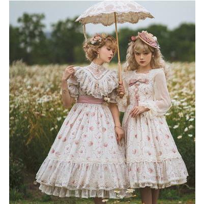 納期40日】ロリータ服 ロリータファッションロココ調 半袖 納期40日】ロリータ服 ロリータファッションロココ調 半袖