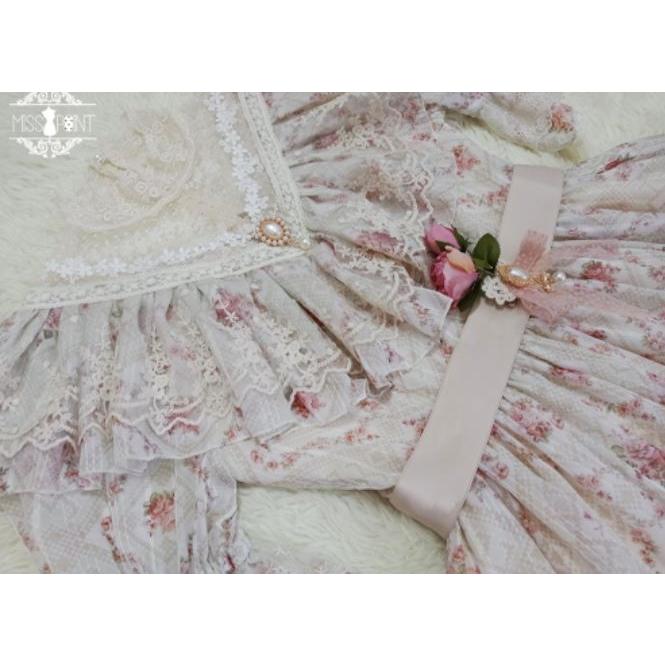 納期40日】ロリータ服 ロリータファッションロココ調 半袖ワンピース