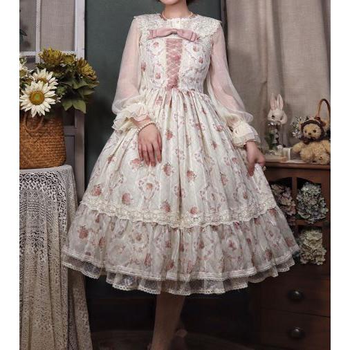 納期40日】ロリータ服 ロリータファッションロココ調 ジャンスカ miss