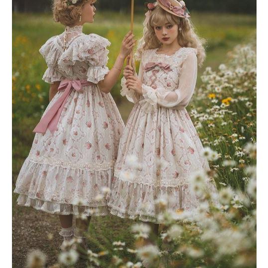 納期40日】ロリータ服 ロリータファッションロココ調 ジャンスカ miss