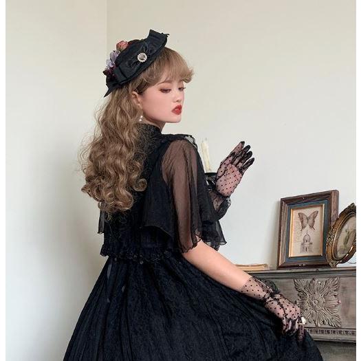 納期40日】ロリータ服 ロリータファッションレースボレロ 3色 miss